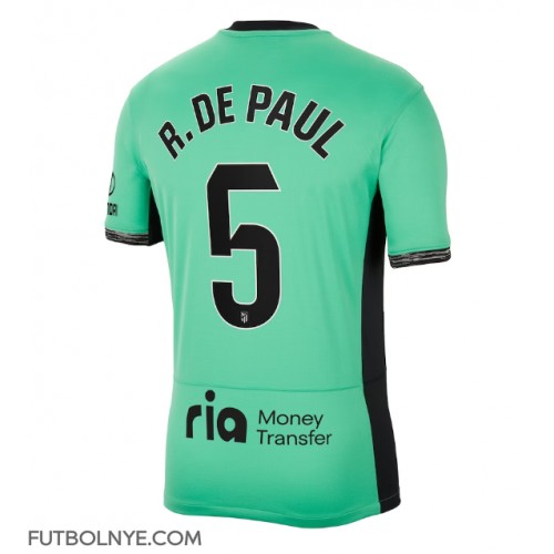 Camiseta Atletico Madrid Rodrigo De Paul #5 Tercera Equipación 2023-24 manga corta